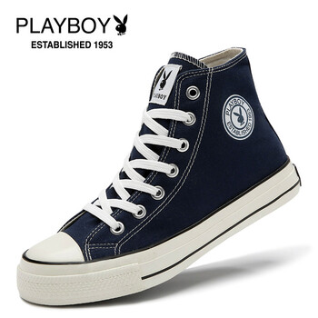 花花公子（PLAYBOY ESTABLISHED 1953）男士藍(lán)色(高幫)506D 41