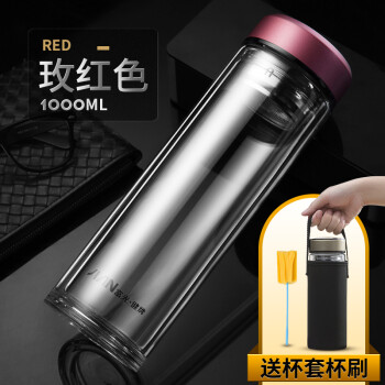 圓形雙層玻璃杯，讓你愛上喝水！