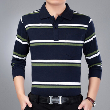 deciuhlae 長袖 男士T恤 長袖翻領(lǐng)-04# 