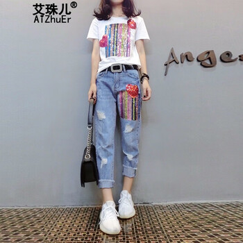 艾珠兒（Aizhuer）  哈倫褲 女 九分褲 休閑褲