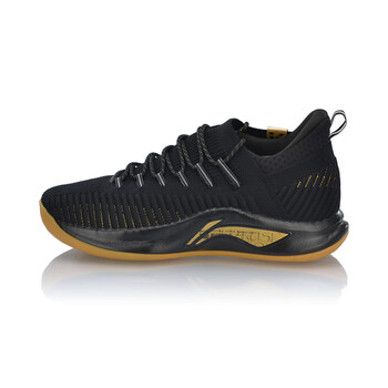 李寧（LI-NING）籃球鞋標(biāo)準(zhǔn)黑/赤金色 