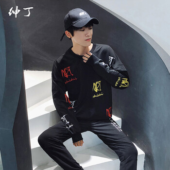 紳?。⊿HENGDING） 長袖 男士T恤 黑色 XL，L，XXL，XXXL，M