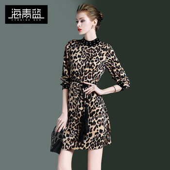 元素,新款,女裝,樣式,流行,趨勢,豹紋,藍(lán)色