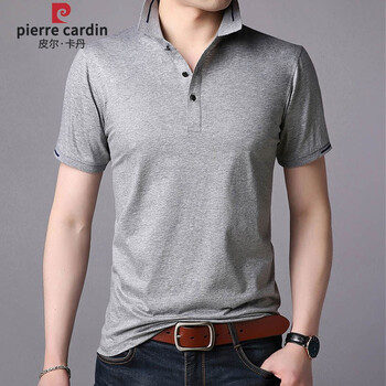 皮爾卡丹（pierrecardin） 短袖 男士T恤 BB9040淺灰 