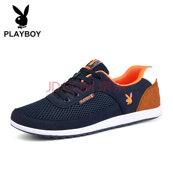 花花公子（PLAYBOY OUTDOOR）男士深藍(lán) 網(wǎng)面 45