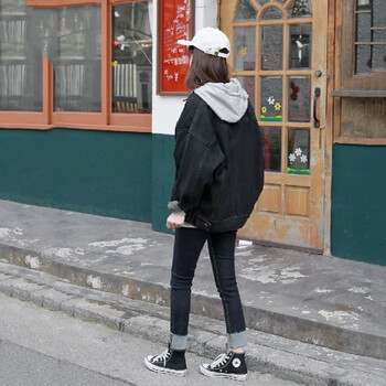 時(shí)尚短款牛仔褲，微胖妹子都愛(ài)穿
