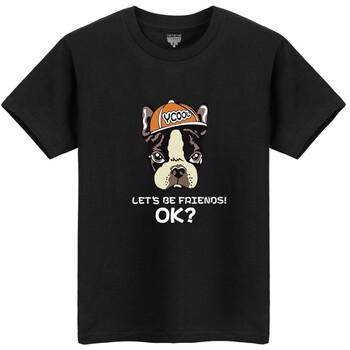 子向 短袖 男士T恤 黑色（OK狗） 