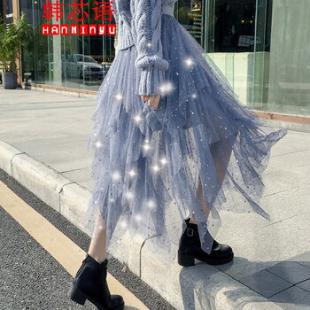 不規(guī)則半身裙，打造甜美少女感