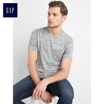 GAP 短袖 男士T恤 灰色段染 
