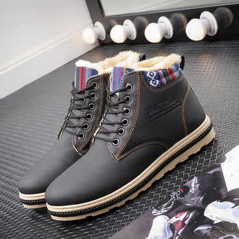森南●潮鞋（SENNAN TREND SHOES）男士加絨N31-黑色 41