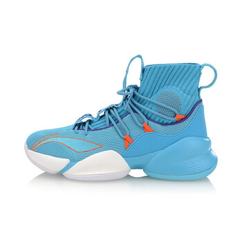 李寧（LI-NING）籃球鞋海豚藍/艷橙色/自由紫-2 