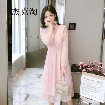 微胖女孩，露肩袖連衣裙顯瘦