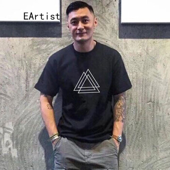 Egocentric Artist 短袖 男士T恤 大三角黑色 