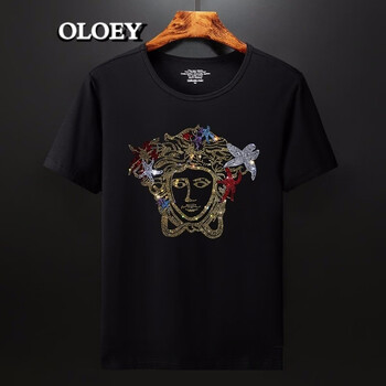 OLOEY 短袖 男士T恤 【9683】黑色 