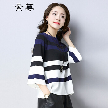 七分,新款,元素,樣式,流行,趨勢(shì),袖針織衫,短款