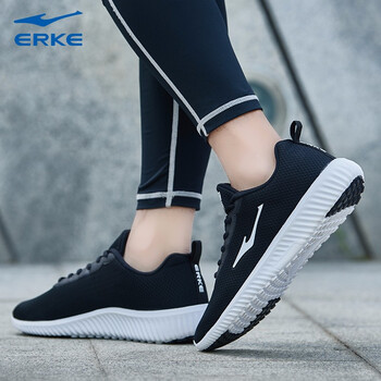 鴻星爾克（ERKE）跑步鞋正黑/正白(網(wǎng)面) 44，39，40，41，42，43