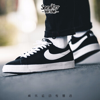 耐克(Nike)板鞋黑白864347-019 