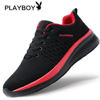 花花公子（PLAYBOY）男士黑/紅 40