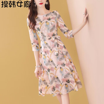 搜韓女廊  綁帶 連衣裙