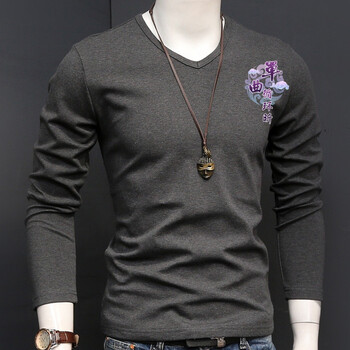 單曲循環(huán) 長(zhǎng)袖 男士T恤 黑灰色 S，XL，L，M，XXL，XXXL