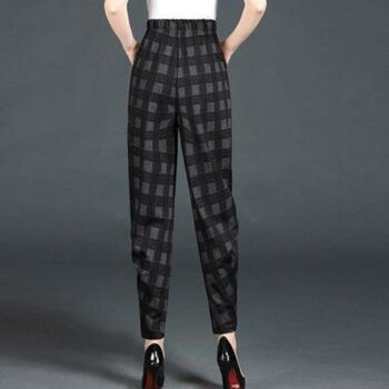 摩綺絲 高腰 燈籠褲 女 九分褲 休閑褲