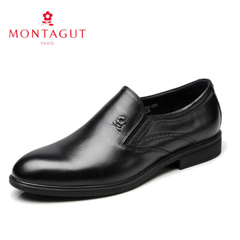夢(mèng)特嬌（MONTAGUT）男士黑色套腳 40