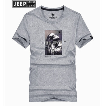 Jeep 短袖 男士T恤 1019灰色 