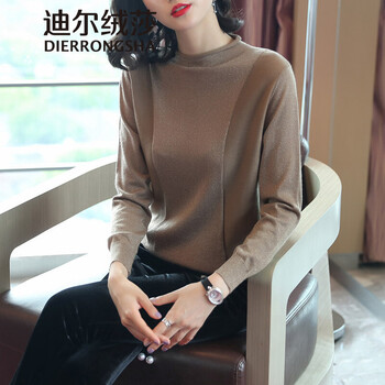 毛衣修身泡泡