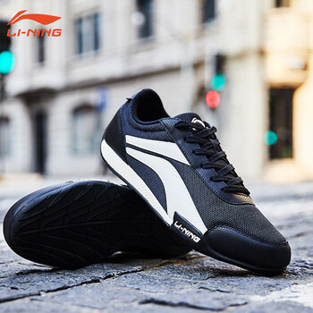 李寧（LI-NING）跑步鞋豌豆藍(lán)/米白 42