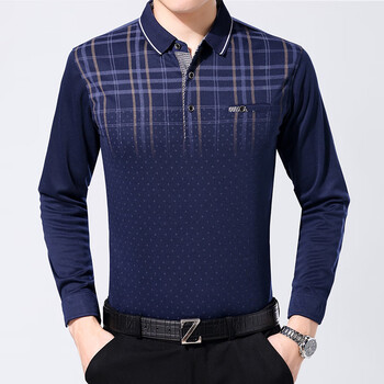 SCNDEWMY 長袖 男士T恤 長袖226藏青 4XL，L，M