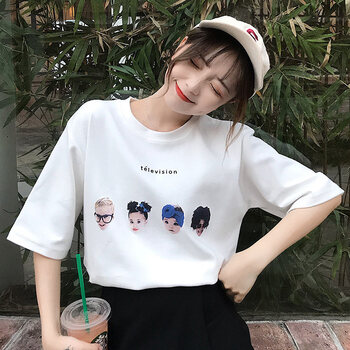 圓領(lǐng)條紋襯衫，打造清爽小仙女