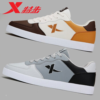 特步（XTEP）跑步鞋咖啡/白 