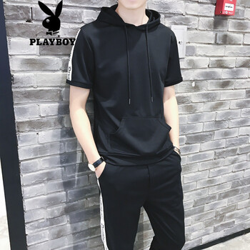 花花公子（PLAYBOY） 短袖 男士T恤 50(短袖長(zhǎng)褲)3號(hào)色 