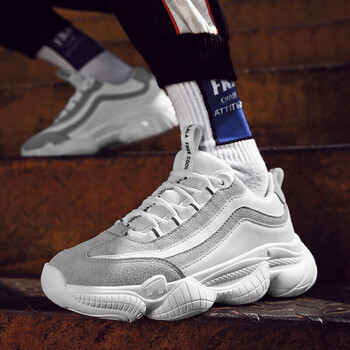 百狄（BYETIVE）男士白灰 41