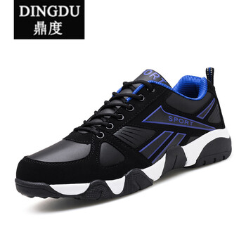 鼎度（DINGDU）男士皮面 黑藍 40
