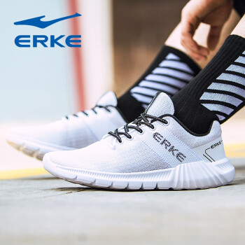 鴻星爾克（ERKE）跑步鞋3065正白  