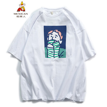稻草人 短袖 男士T恤 白色 T901DSA264 