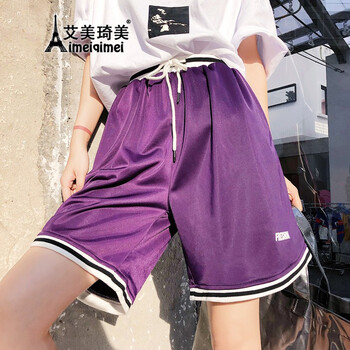 艾美琦美（AIMEIQIMEI） 高腰  女 五分褲 休閑褲
