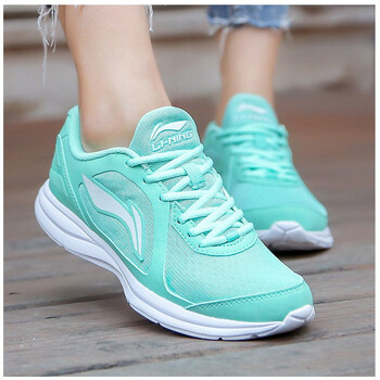 李寧（LI-NING）跑步鞋甘藍(lán)綠/白 37