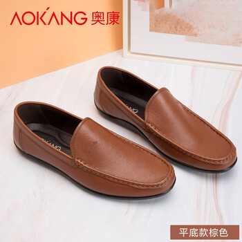 奧康（Aokang）男士平底棕色185439058 38
