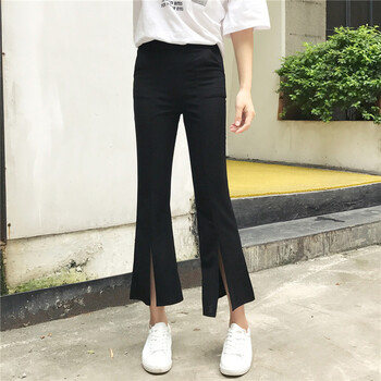 樂帛昭 高腰 喇叭褲 女 九分褲 休閑褲