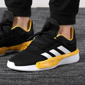 阿迪達(dá)斯（Adidas）籃球鞋F(xiàn)36283/黑色/白色/黃色 