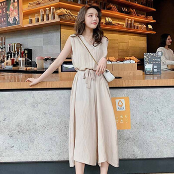 曼妙朵（manmiaoduo）  闊腿褲 女 九分褲 休閑褲