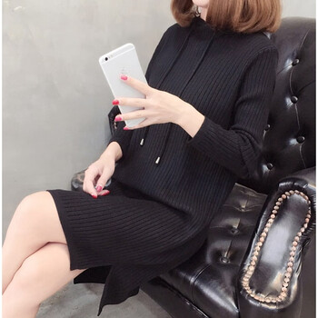 女打底衫長(zhǎng)款連帽