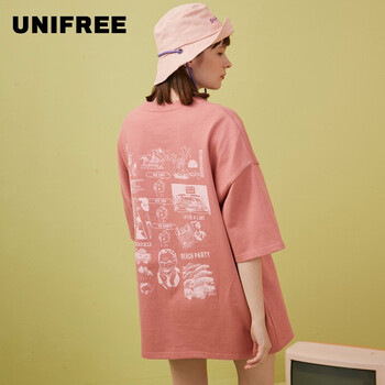 UNIFREE 立體剪裁 短袖 T恤 女 圓領(lǐng)