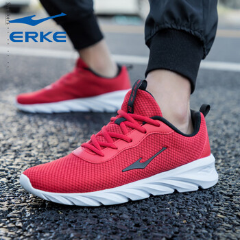 鴻星爾克（ERKE）跑步鞋【網(wǎng)面】大學(xué)紅 