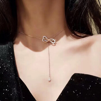 流蘇蝴蝶結項鏈