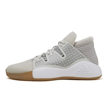 阿迪達(dá)斯（Adidas）籃球鞋D96945 灰白/學(xué)院銀灰 