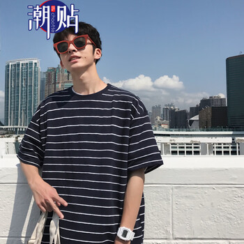 潮貼（CHAOTIE） 短袖 男士T恤 藏青款 