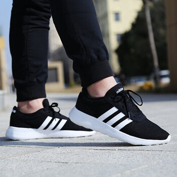 阿迪達斯（Adidas）跑步鞋B28141/黑白 經(jīng)典三條紋 